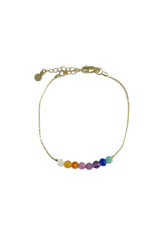 Adelaide Rainbow Gemstone Bracelet