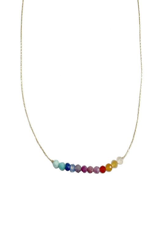 Adelaide Rainbow Gemstone Necklace