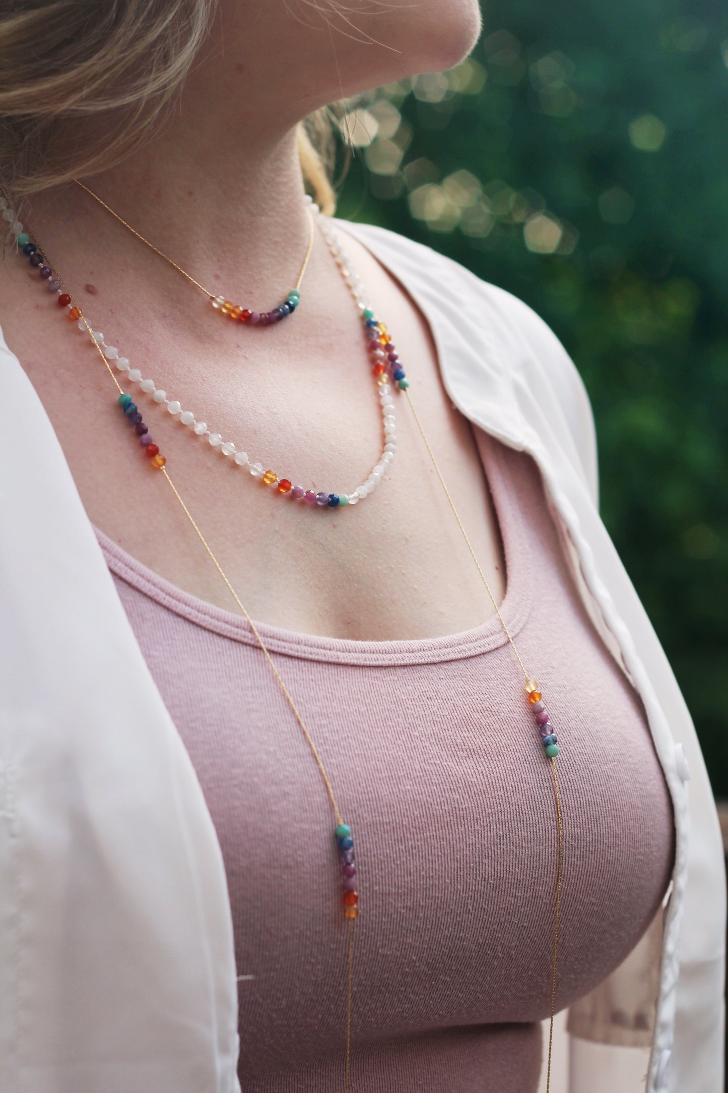 Adelaide Rainbow Gemstone Necklace