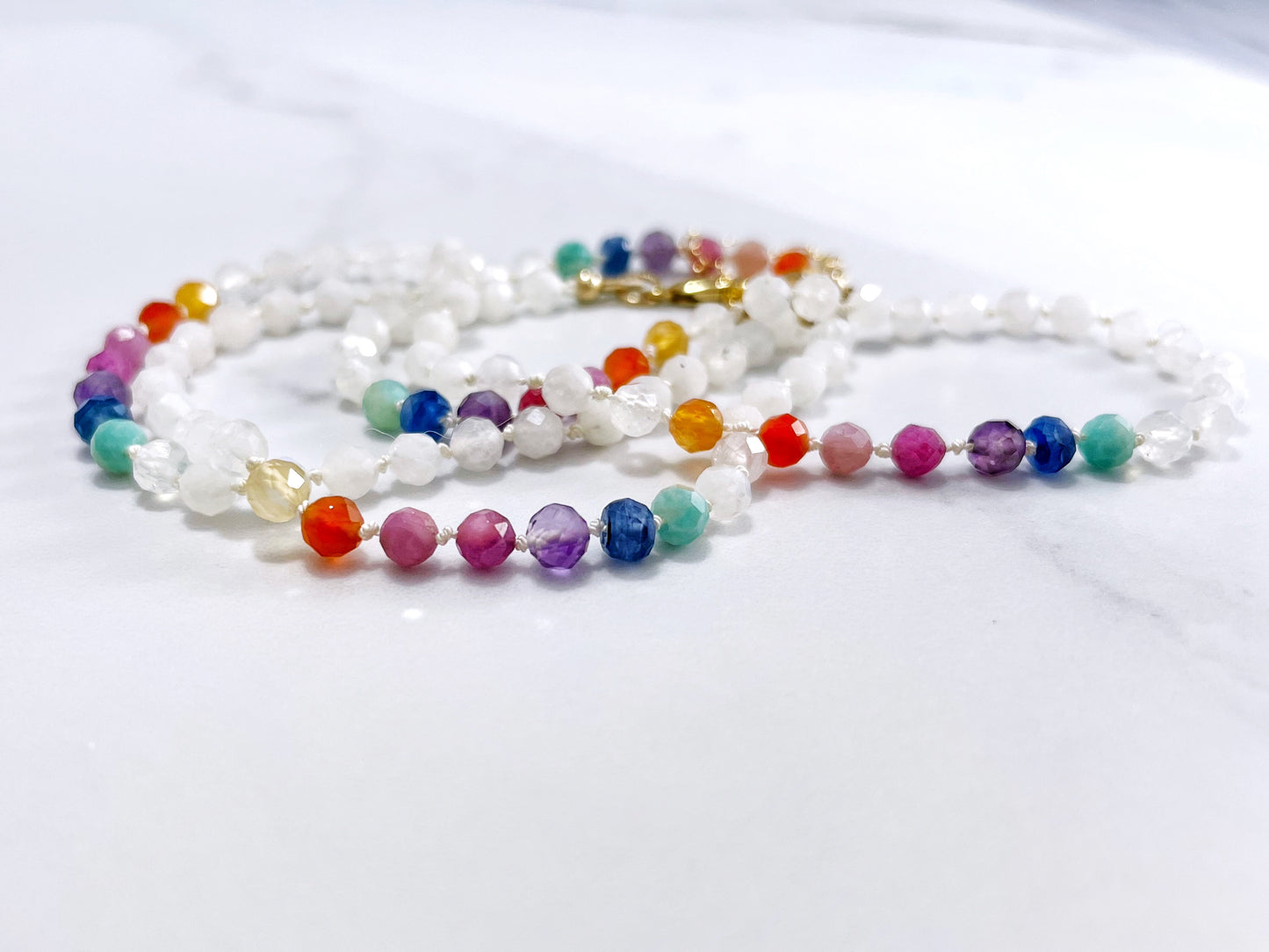 Wellesley Rainbow Gemstone Necklace