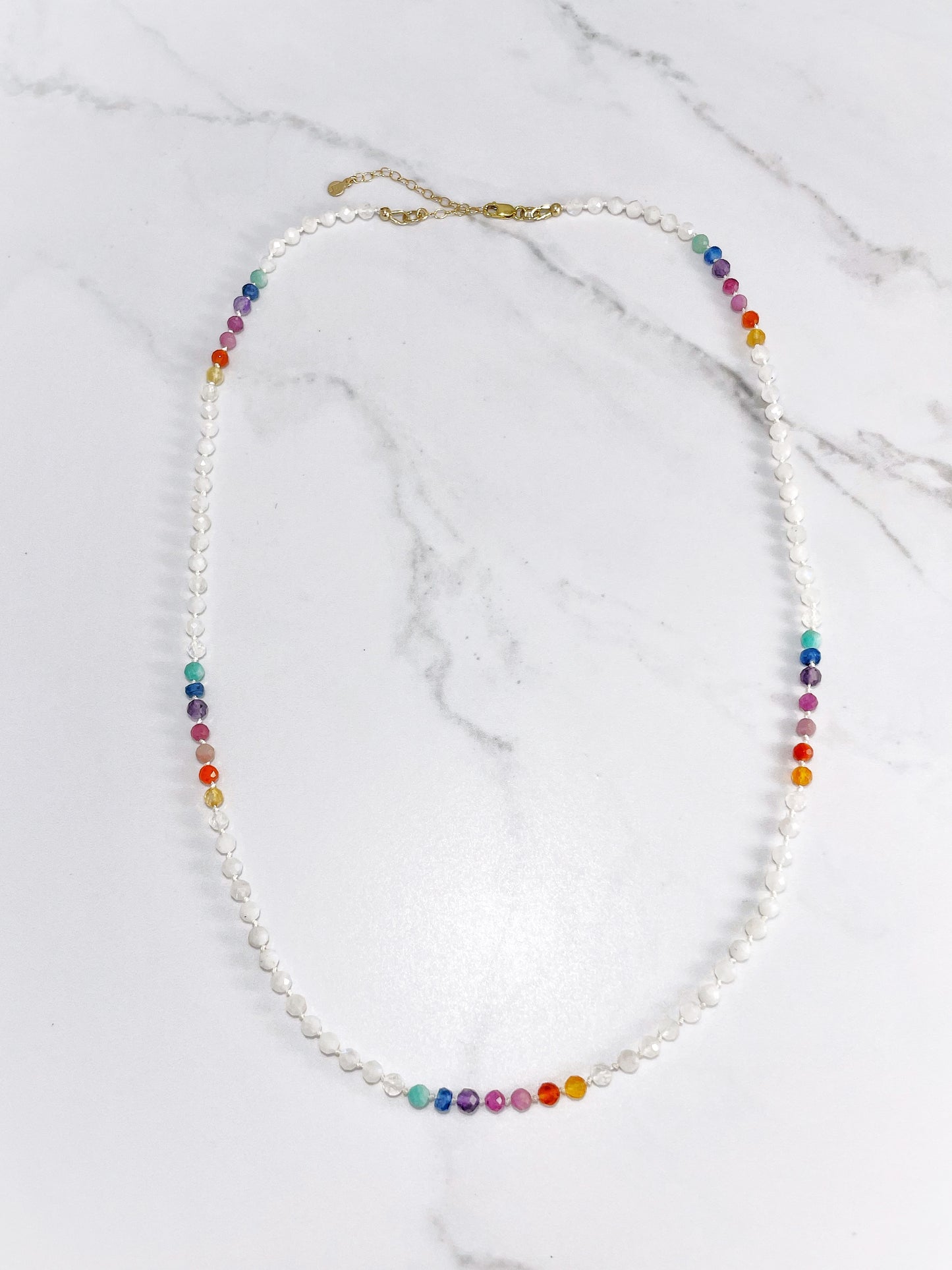 Wellesley Rainbow Gemstone Necklace