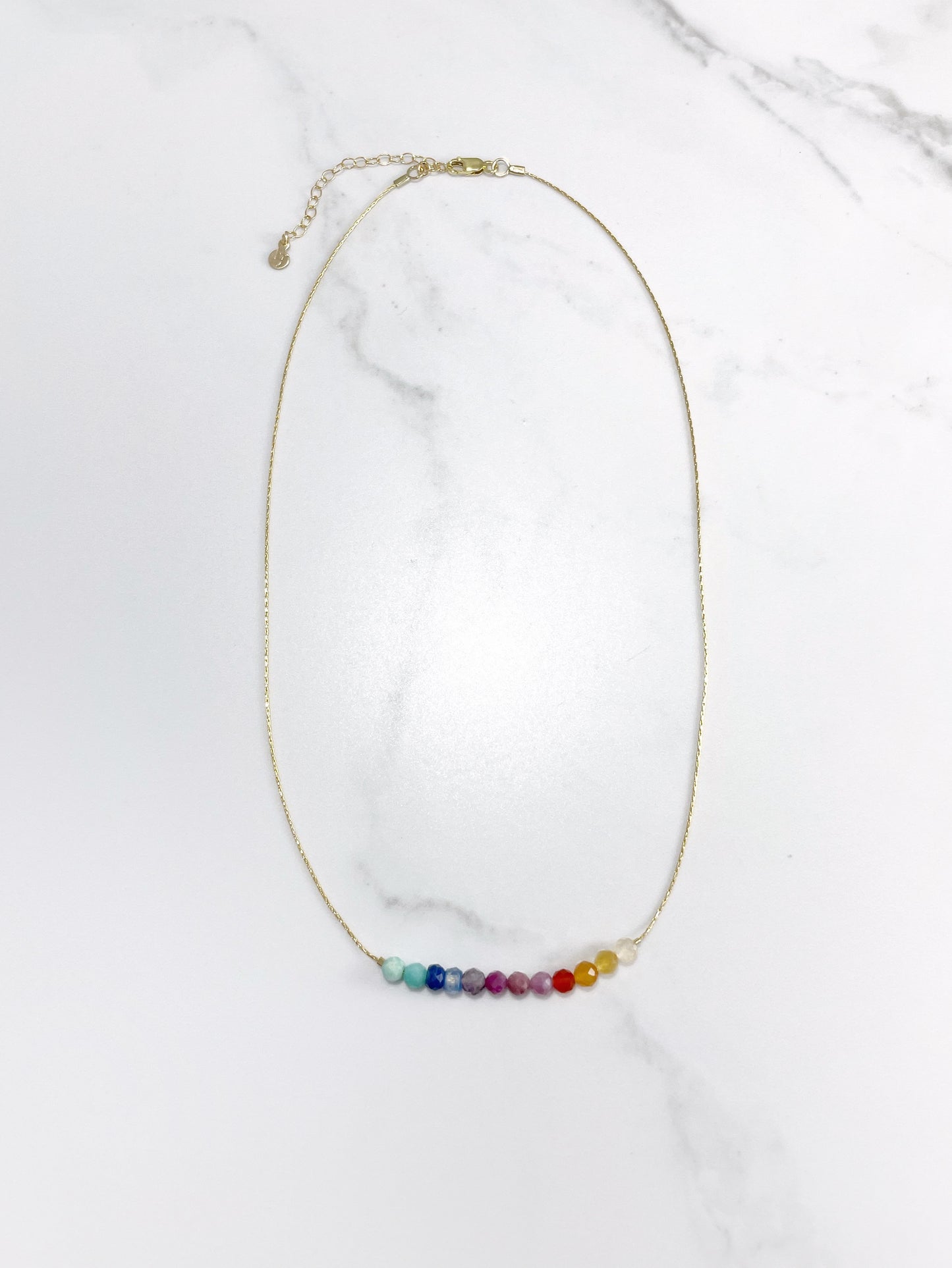 Adelaide Rainbow Gemstone Necklace