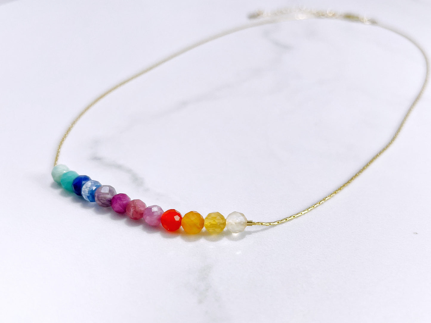 Adelaide Rainbow Gemstone Necklace