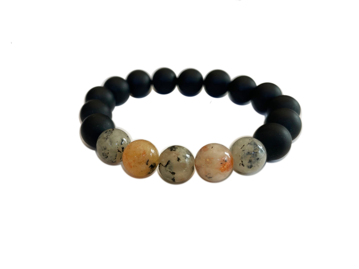 Santa Carla Onyx and Sunstone Bracelet