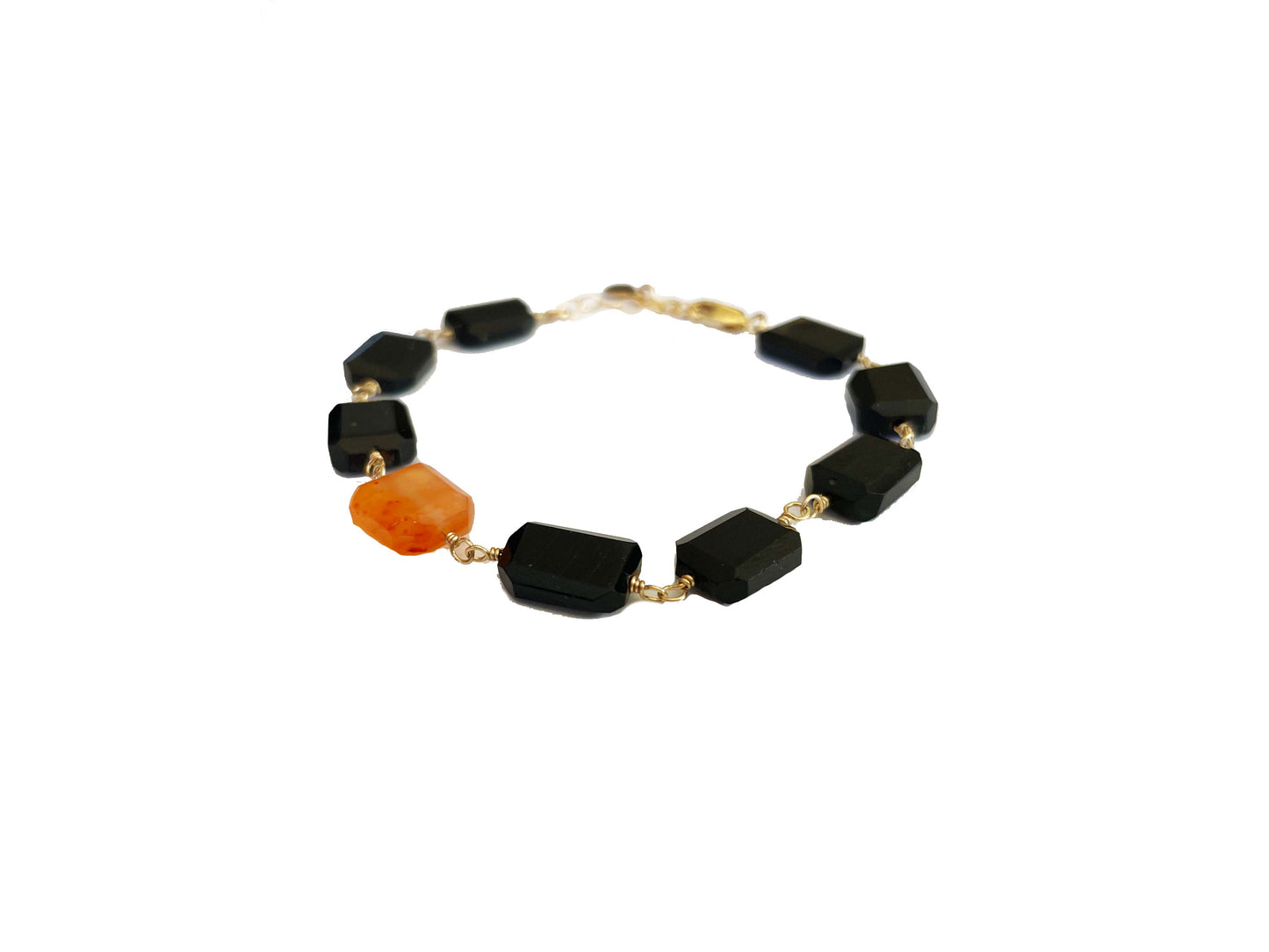 Haddonfield Onyx and Carnelian Bracelet